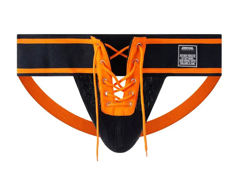 Jockmail Sexy Men Underwear Briefs Jockstrap Bare Buttocks Panties Gay Male Panties Shorts Bulging Bag Soft Underpants Cueca - Cosmic Twink