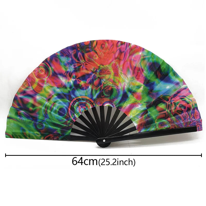 Chinese Kung Fu Fan Martial Arts Dance Folding Fan Traditional Martial Ventilador Portable Hand Folding Fans Performance Props - Cosmic Twink