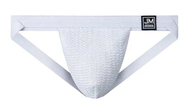 Jockmail Sexy Men Underwear Briefs Jockstrap Bare Buttocks Panties Gay Male Panties Shorts Bulging Bag Soft Underpants Cueca - Cosmic Twink