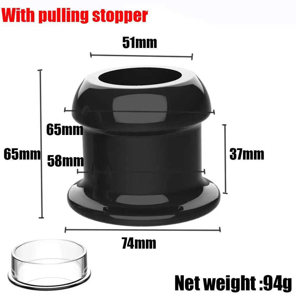 Hollow Speculum Peeking Anal Beads Butt Plug with Stopper Expander Tunnel Transparent Anus Dilation Adult Women Men Gay - Cosmic Twink