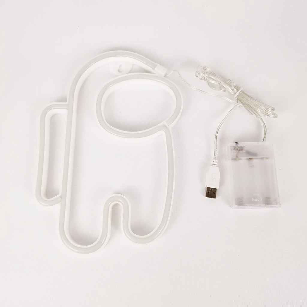 LED Neon Lamp Sign Astronaut Game Lamp Neon Wall Lights Night Light for Room Holiday Party Decor Cool Birthday Christmas Gift - Cosmic Twink