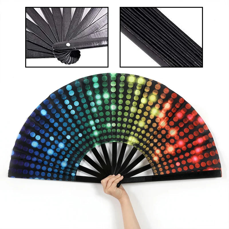Chinese Kung Fu Fan Martial Arts Dance Folding Fan Traditional Martial Ventilador Portable Hand Folding Fans Performance Props - Cosmic Twink