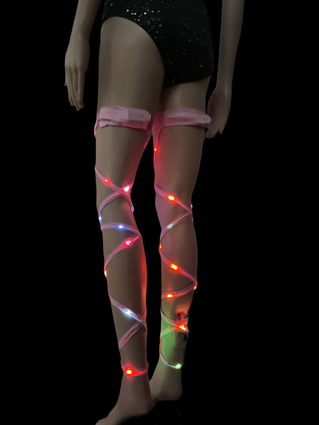 New Women's LED Rave Leg Wraps clothing accessories Personality Fashion Suitable For Multiple Scenarios LED lights Up Leg Wraps - Cosmic Twink