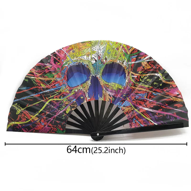 Chinese Kung Fu Fan Martial Arts Dance Folding Fan Traditional Martial Ventilador Portable Hand Folding Fans Performance Props - Cosmic Twink