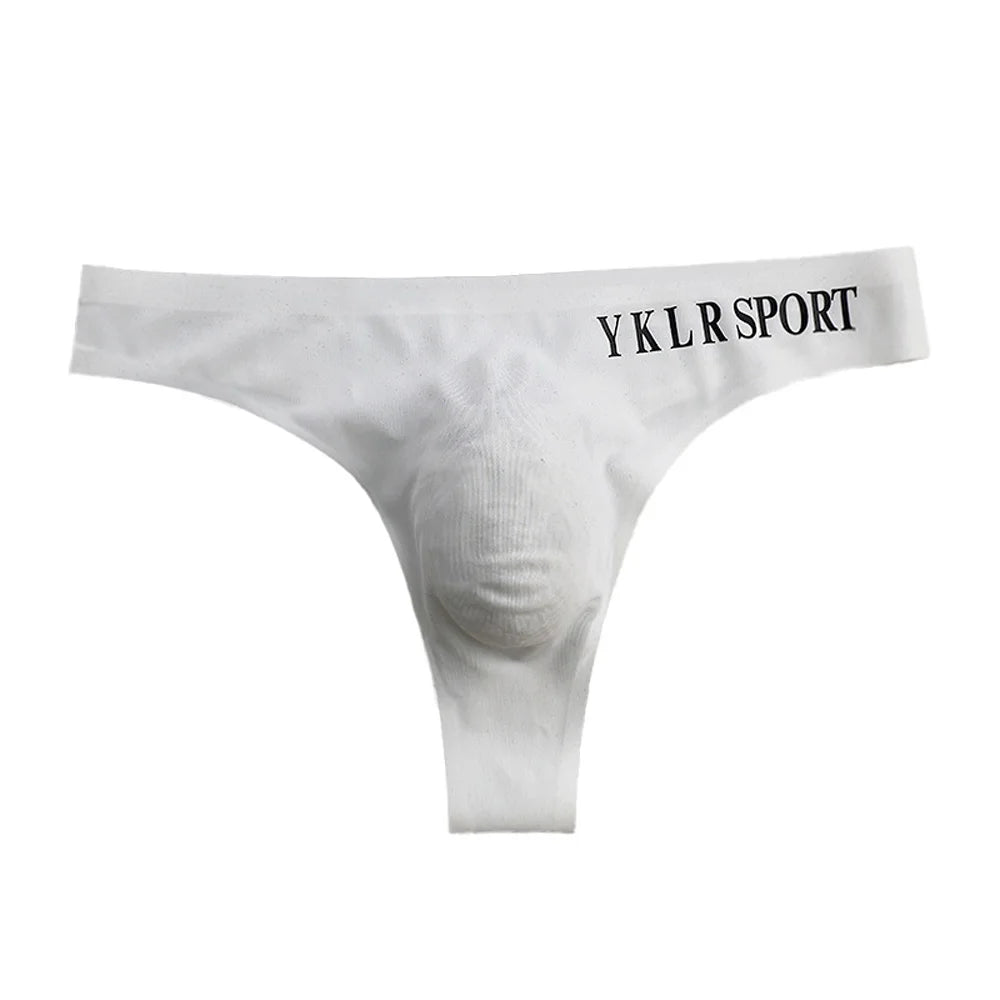 Men G-strings Men's Seamless Sexy Sports Fitness Panties Thin Low Waist Briefs Male Underwear Super Comfortable Plus Size - Cosmic Twink