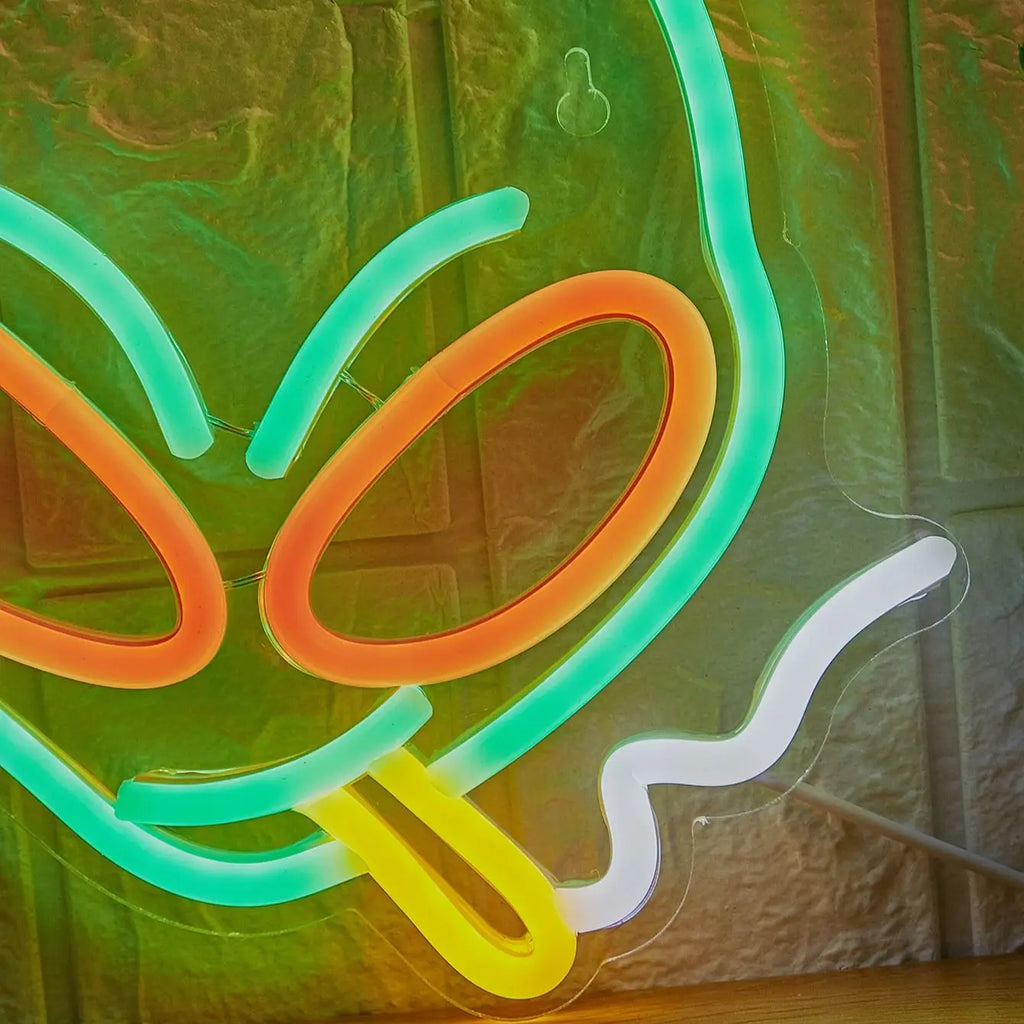 Chi-buy LED Neon Alien Smoking Neon Signs Night Light 3D Wall Art & Game Room Bedroom Living Room Decor Lamp Signs - Cosmic Twink