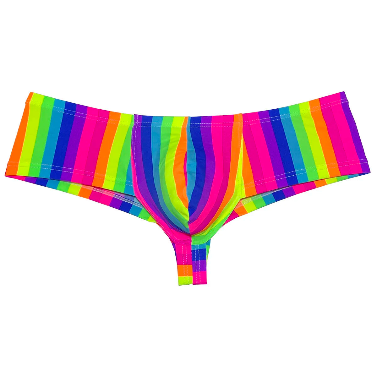 Sexy Mens Print Swim Thongs Ultrathin Quick-dry Swimwear Low-rise Bikini-Style Back Briefs Underwear Elastic Boxer Shorts Beach - Cosmic Twink