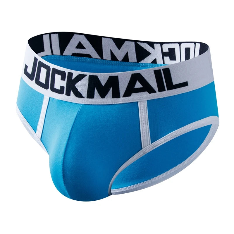 JOCKMAIL Brand Men Underwear Briefs Sexy Gay Penis Pouch Push up calzoncillos hombre slip cuecas Gay Underwear Enhancing panties - Cosmic Twink