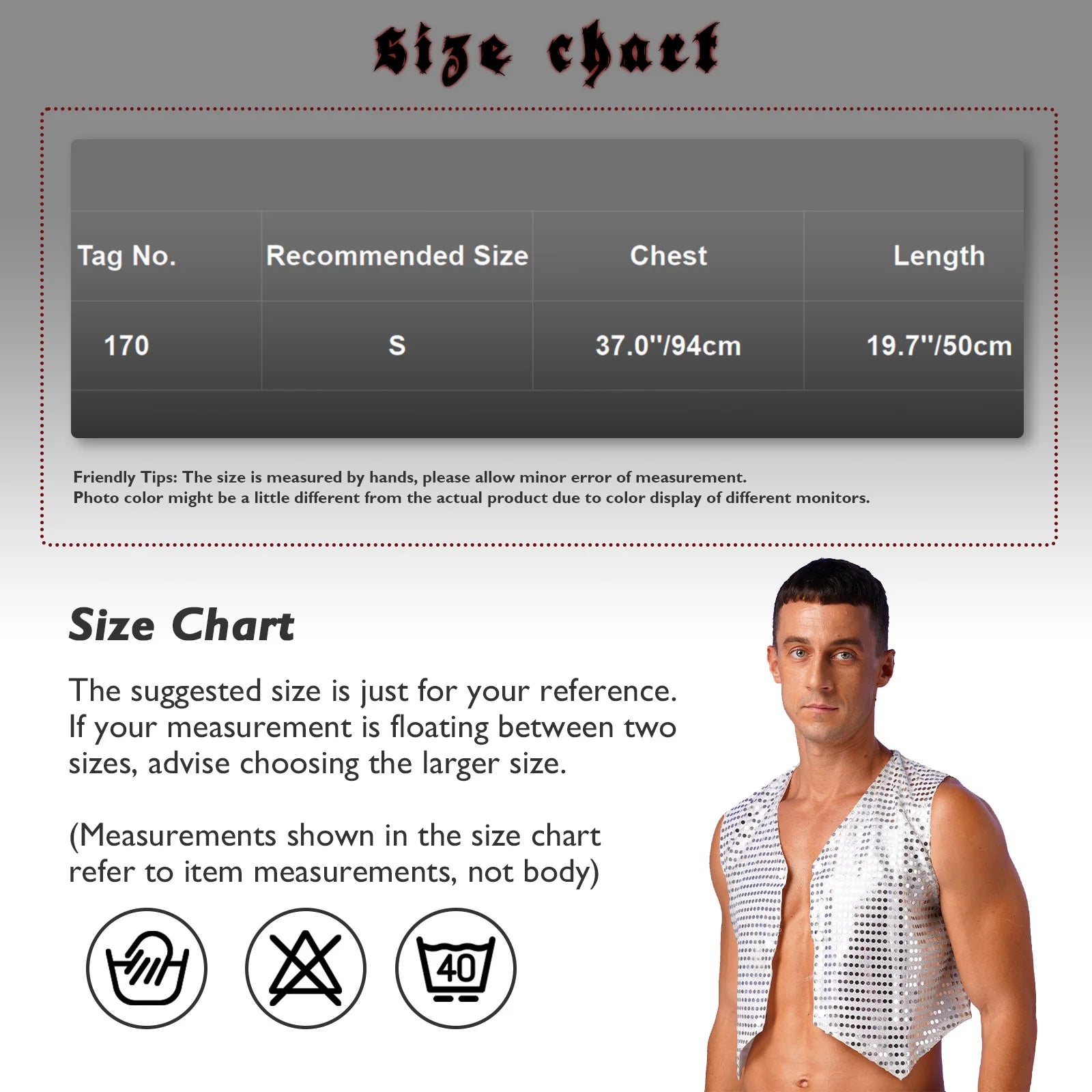 Mens Shiny Sequined Vest Tops V Neck Disco Irregular Hem Waistcoat Hiphop Jazz Dance Festival Rave Outfits Performance Costume - Cosmic Twink