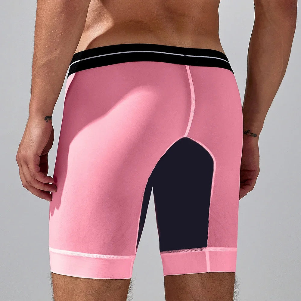 Seobean-men's new coming long boxer briefs underwear - Cosmic Twink