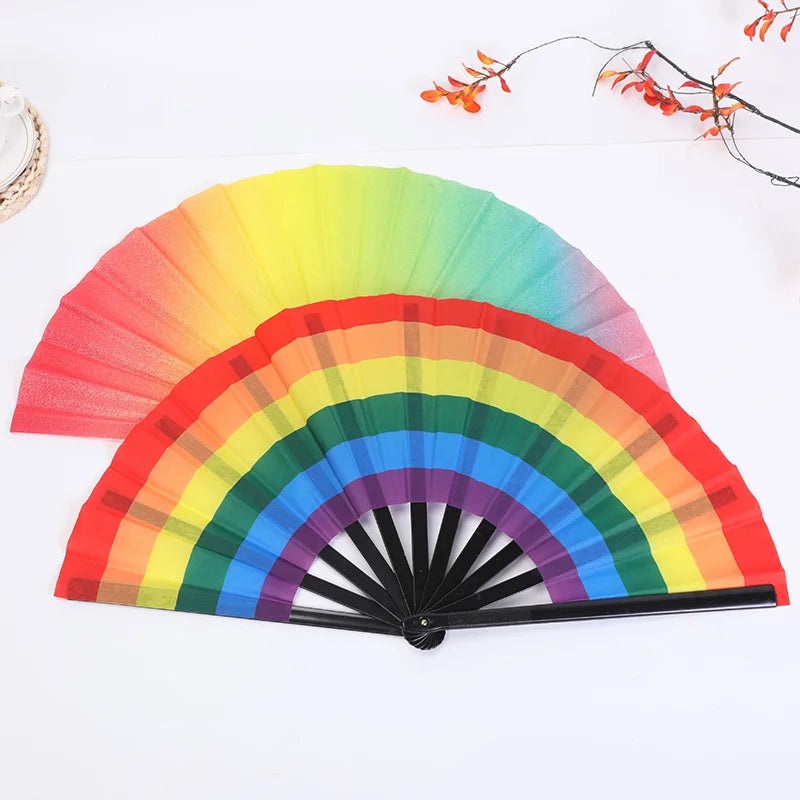 Chinese Kung Fu Fan Martial Arts Dance Folding Fan Traditional Martial Ventilador Portable Hand Folding Fans Performance Props - Cosmic Twink