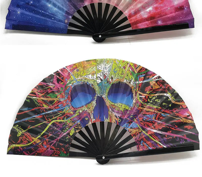 Chinese Kung Fu Fan Martial Arts Dance Folding Fan Traditional Martial Ventilador Portable Hand Folding Fans Performance Props - Cosmic Twink
