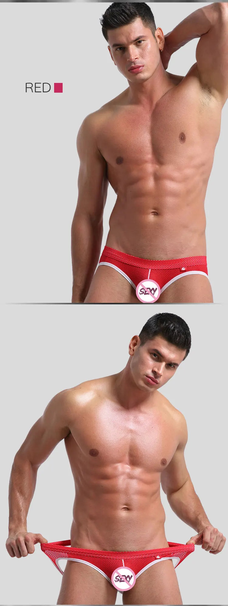 Hot-Selling Mens Sexy Gay Underwear Briefs Jockstrap Briefs G String Thongs Men Gay Penis Pouch Panties Low Rise Male Underpant - Cosmic Twink