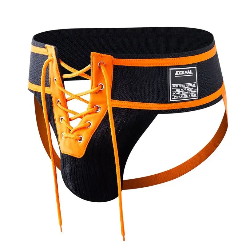 Jockmail Sexy Men Underwear Briefs Jockstrap Bare Buttocks Panties Gay Male Panties Shorts Bulging Bag Soft Underpants Cueca - Cosmic Twink