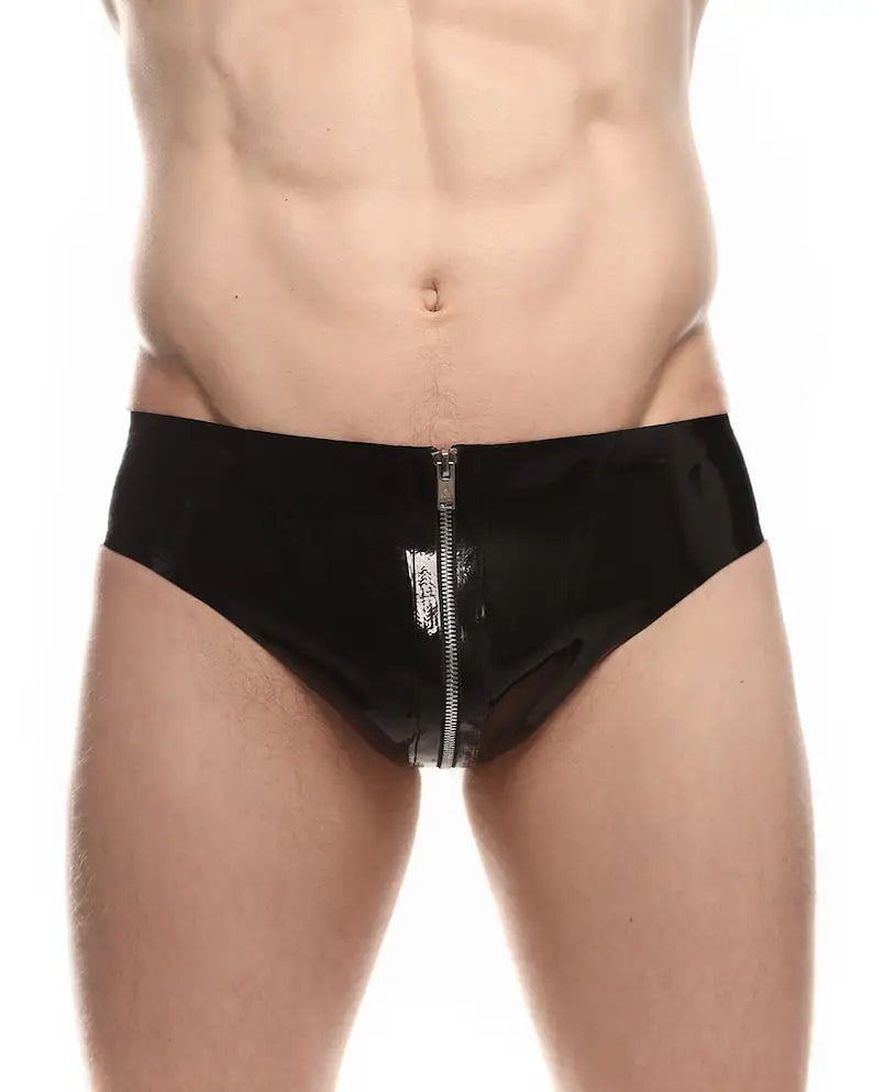 fetish Latex underwea Mens  rubber Comfortable Gay Men Sexy Underwear Thong Men Jockstrap Thongs And G strings Sexi - Cosmic Twink