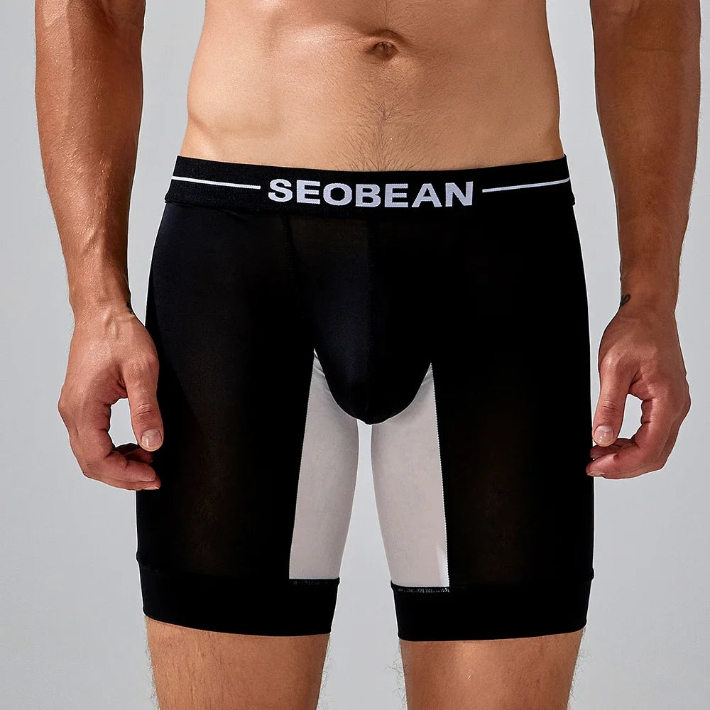 Seobean-men's new coming long boxer briefs underwear - Cosmic Twink