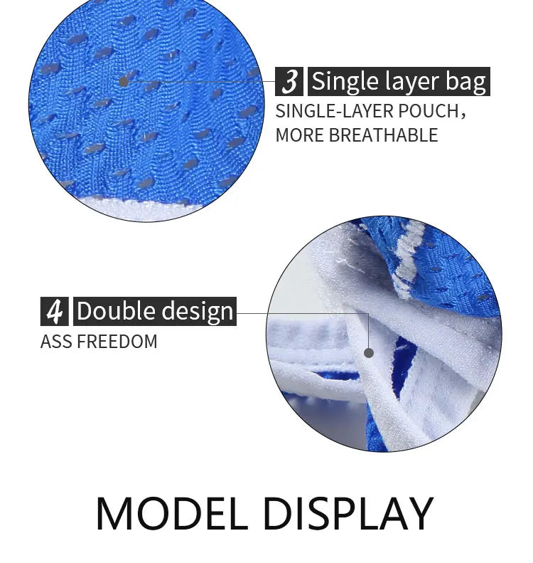 Hot-Selling Mens Sexy Gay Underwear Briefs Jockstrap Briefs G String Thongs Men Gay Penis Pouch Panties Low Rise Male Underpant - Cosmic Twink