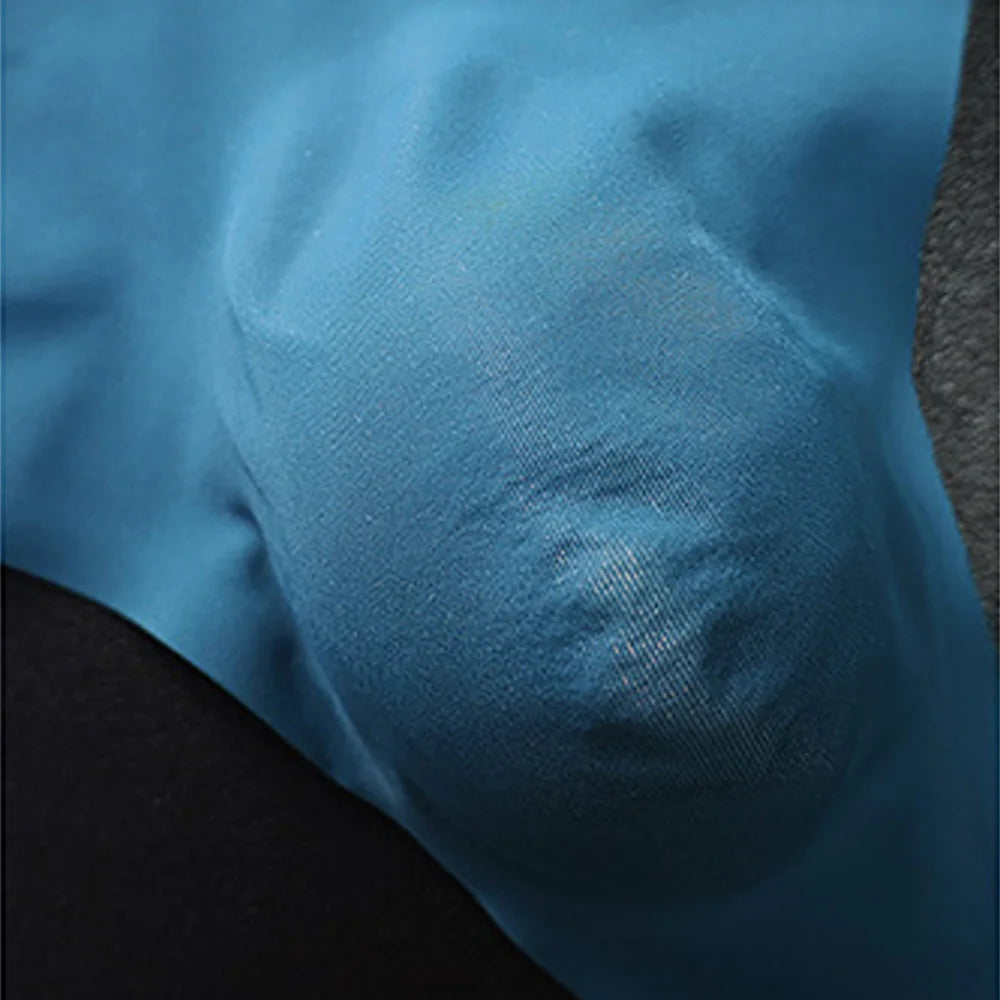 Men G-strings Men's Seamless Sexy Sports Fitness Panties Thin Low Waist Briefs Male Underwear Super Comfortable Plus Size - Cosmic Twink