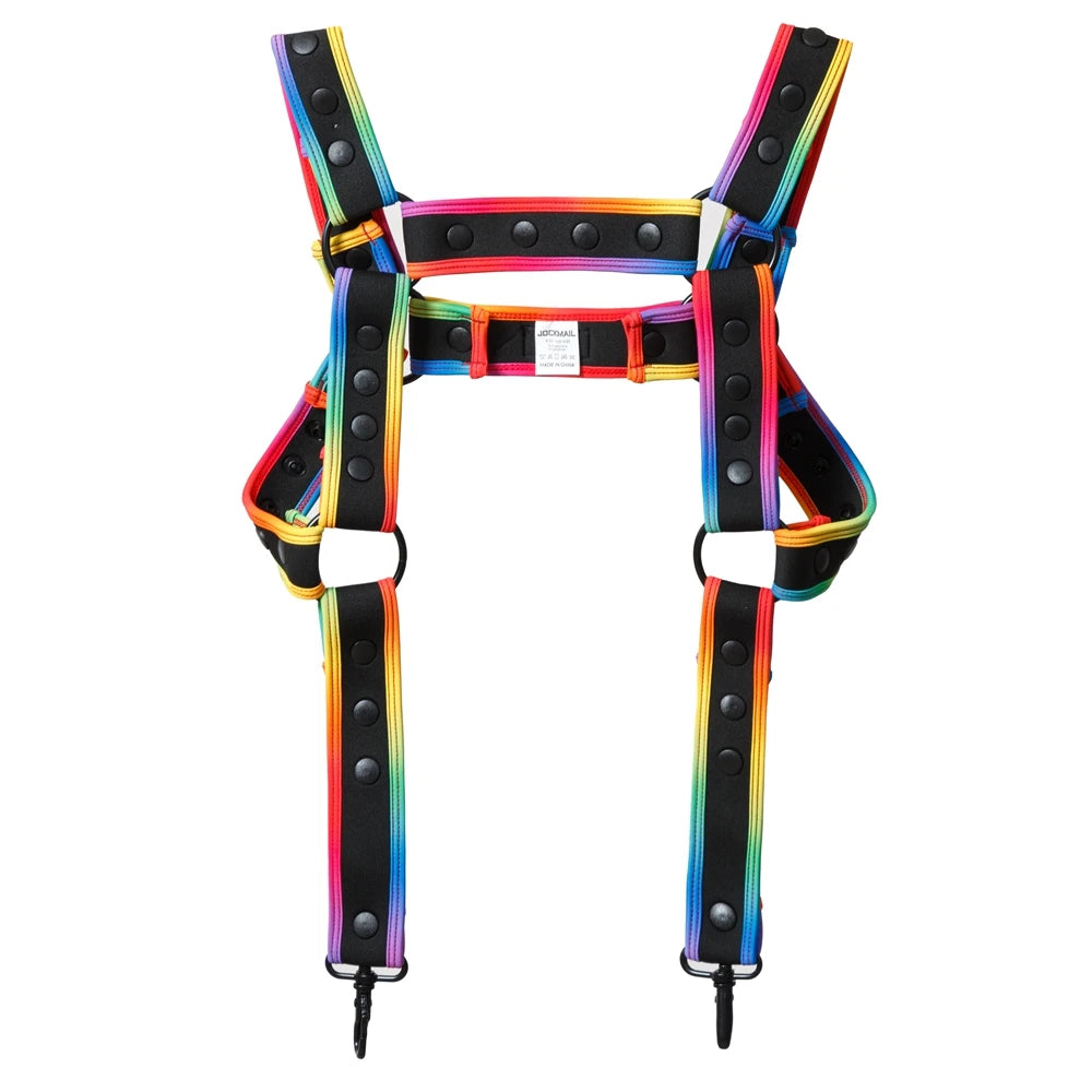 Men Harness Bodysuit Men's Jockstraps Gay Underwear Jock with Removable Codpiece Big Bulge. Adjustable Comfort and Size. - Cosmic Twink