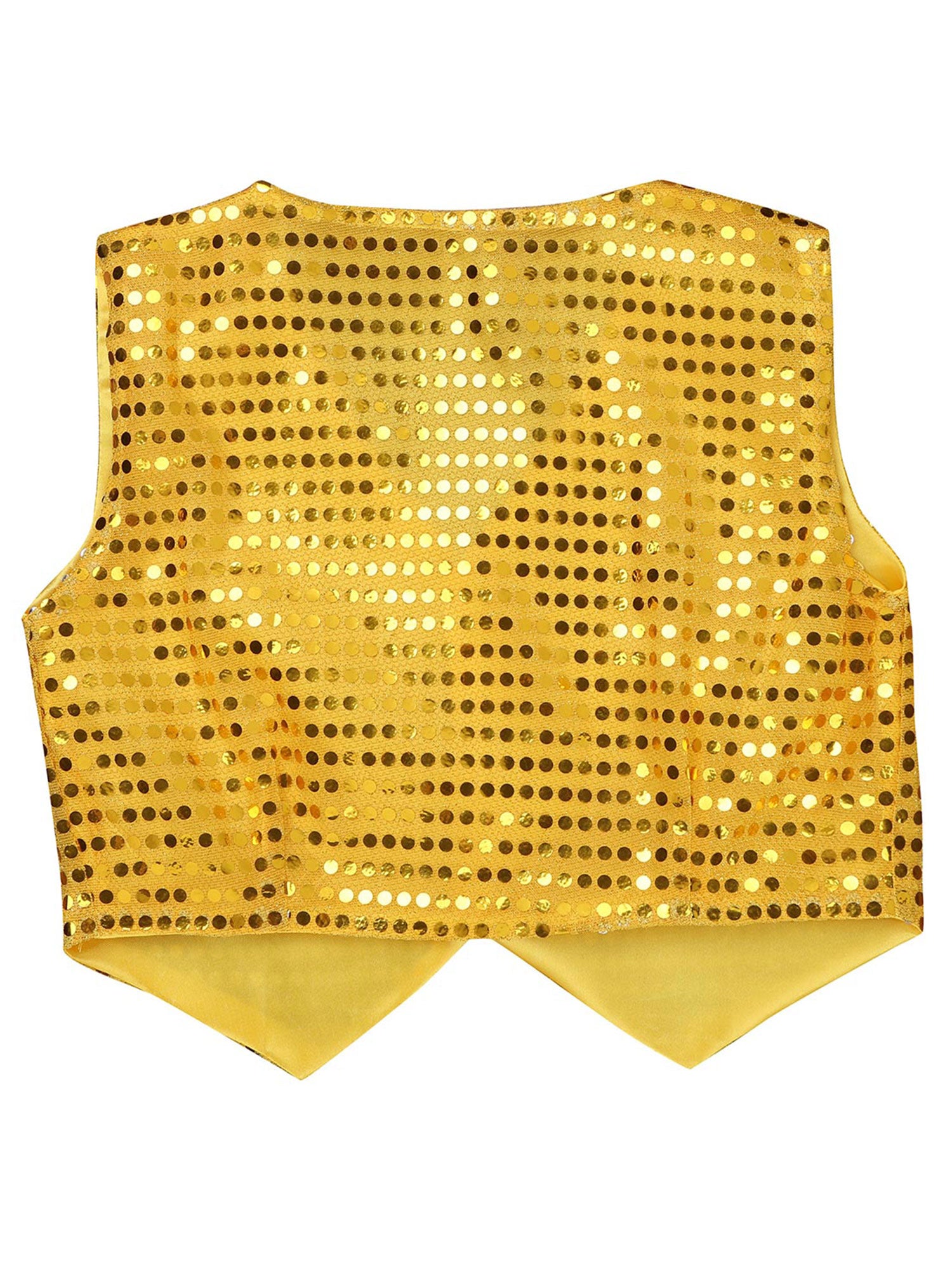 Mens Shiny Sequined Vest Tops V Neck Disco Irregular Hem Waistcoat Hiphop Jazz Dance Festival Rave Outfits Performance Costume - Cosmic Twink