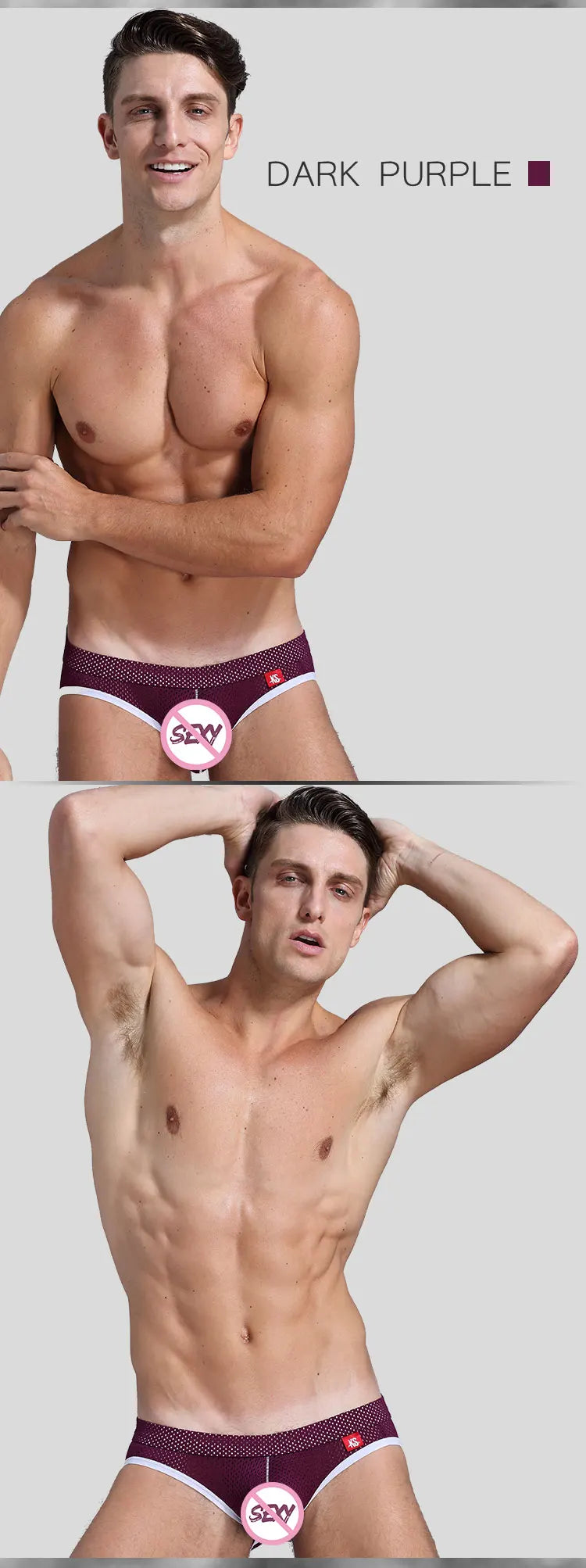 Hot-Selling Mens Sexy Gay Underwear Briefs Jockstrap Briefs G String Thongs Men Gay Penis Pouch Panties Low Rise Male Underpant - Cosmic Twink