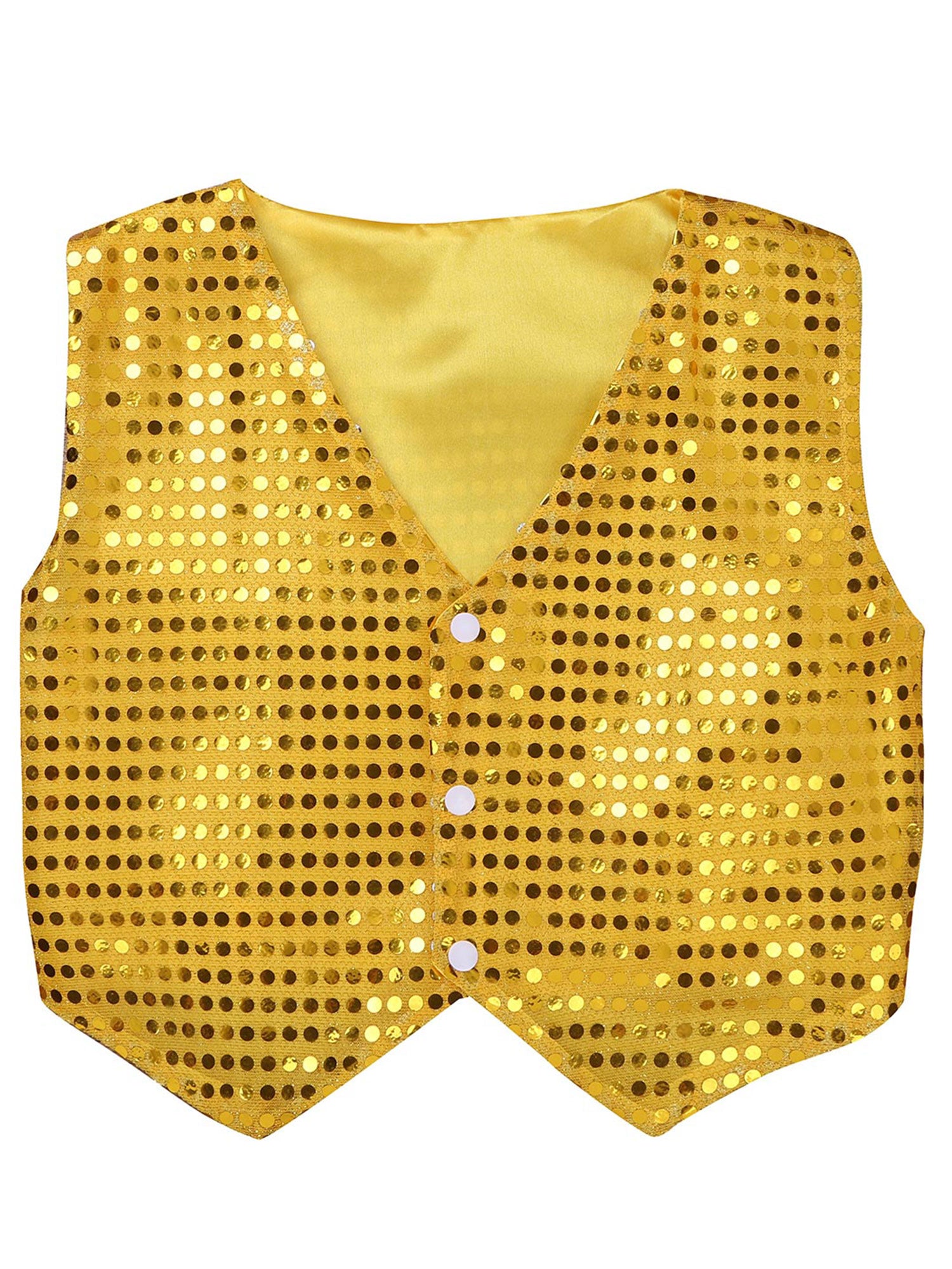 Mens Shiny Sequined Vest Tops V Neck Disco Irregular Hem Waistcoat Hiphop Jazz Dance Festival Rave Outfits Performance Costume - Cosmic Twink