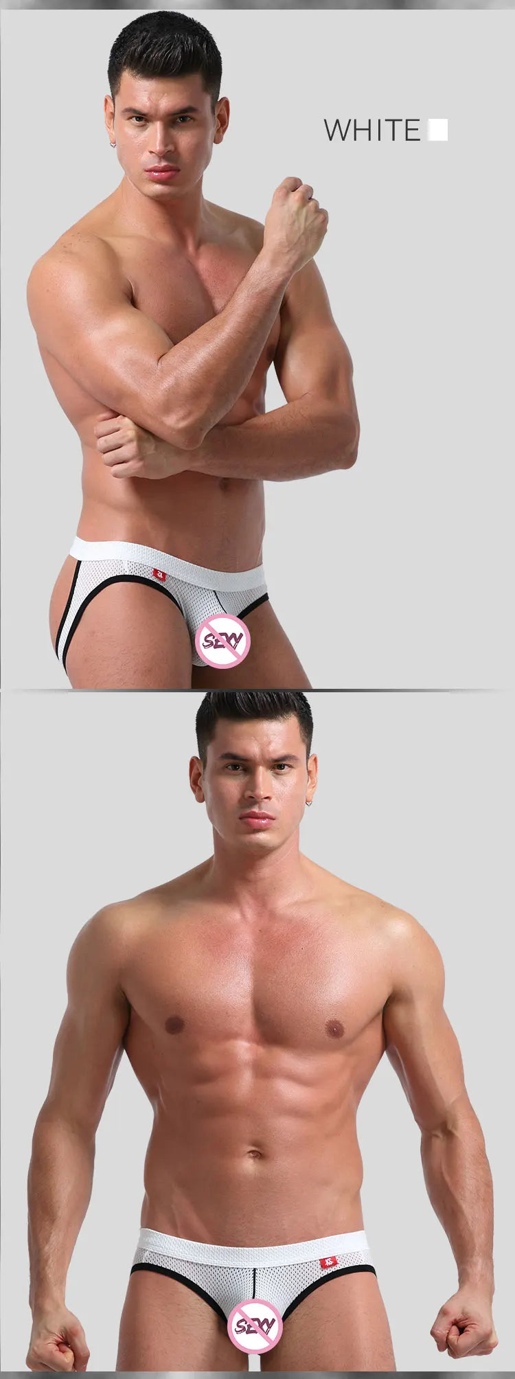 Hot-Selling Mens Sexy Gay Underwear Briefs Jockstrap Briefs G String Thongs Men Gay Penis Pouch Panties Low Rise Male Underpant - Cosmic Twink