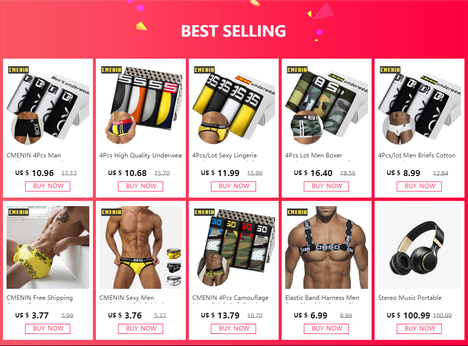 CMENIN Mesh Briefs Men Underwear Cotton Camouflage Gay Men Underpants Cueca Male Panties Lingeries  OR155 - Cosmic Twink