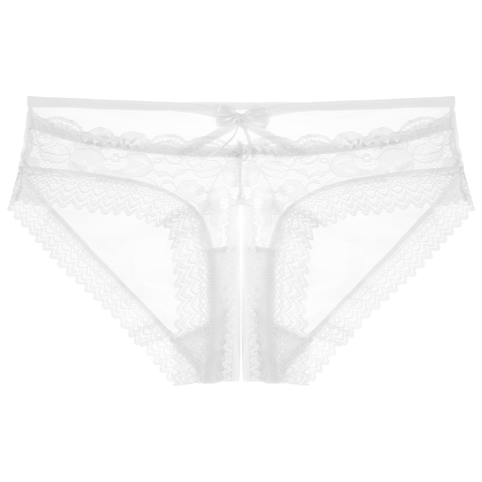 Mens Sexy Panties Lingerie Gay Male Sexy Briefs Underwear See-Through Mesh Strappy Crotchless Underpants - Cosmic Twink