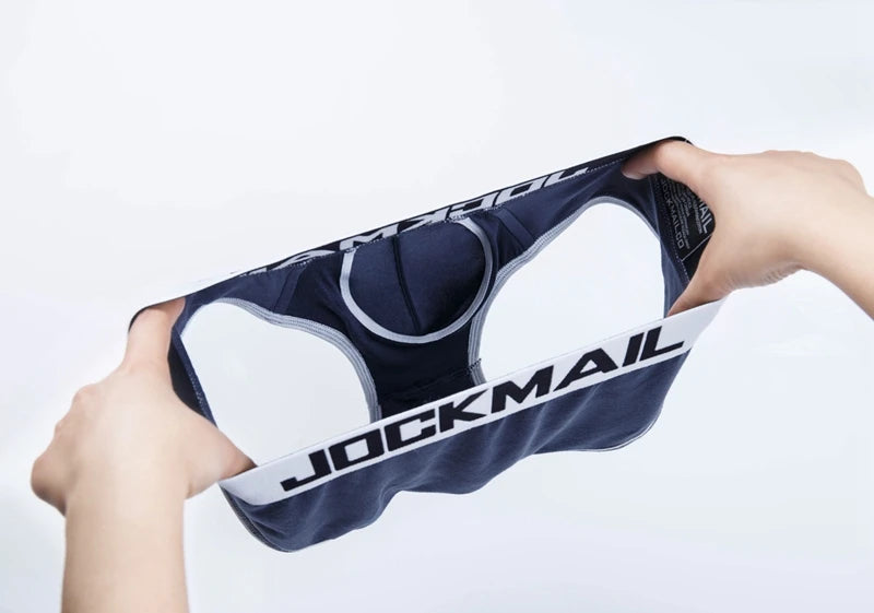 JOCKMAIL Brand Men Underwear Briefs Sexy Gay Penis Pouch Push up calzoncillos hombre slip cuecas Gay Underwear Enhancing panties - Cosmic Twink