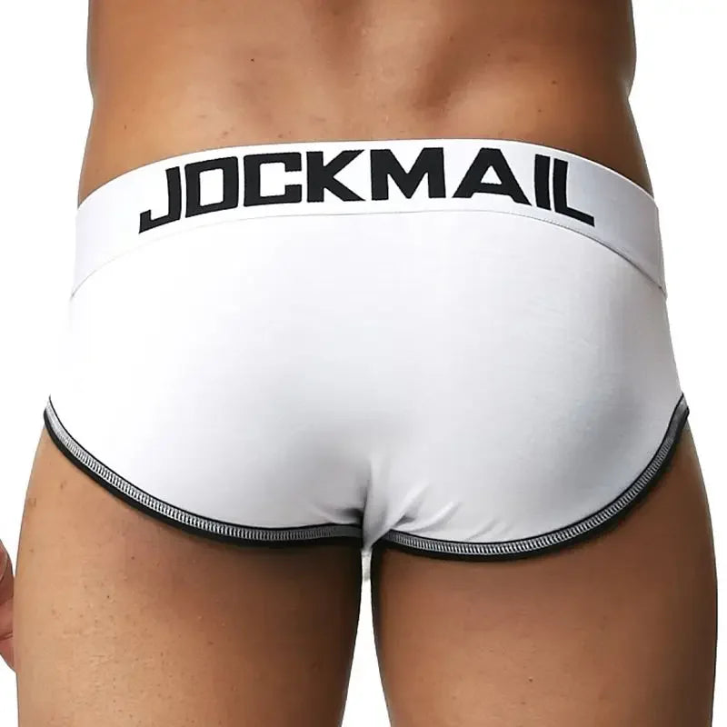 JOCKMAIL Brand Men Underwear Briefs Sexy Gay Penis Pouch Push up calzoncillos hombre slip cuecas Gay Underwear Enhancing panties - Cosmic Twink