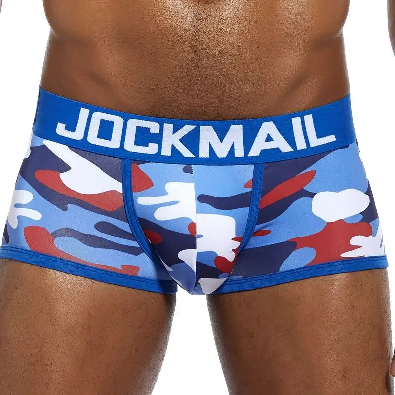 Camouflage Men Underwear JOCKMAIL Brand Breathable Boxer shorts Underpants Male Panties U convex pouch Sexy Cueca Soft Gay Pants - Cosmic Twink