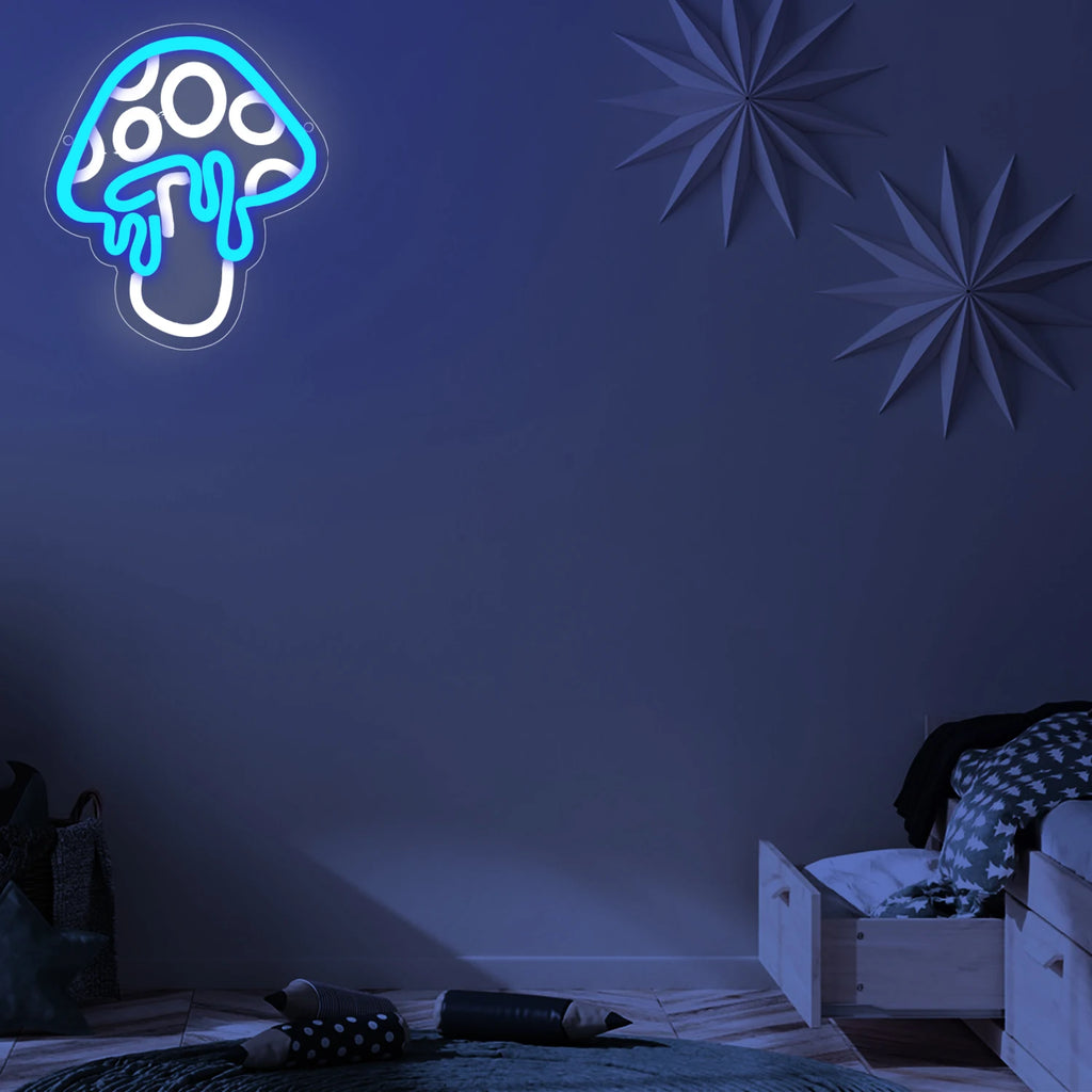 Mushroom Neon Sign Led Mushroom Neon Light  3d Wall Art Mushroom Night Neon Signs For Wall Decor Game Room Bedroom Decor - Cosmic Twink