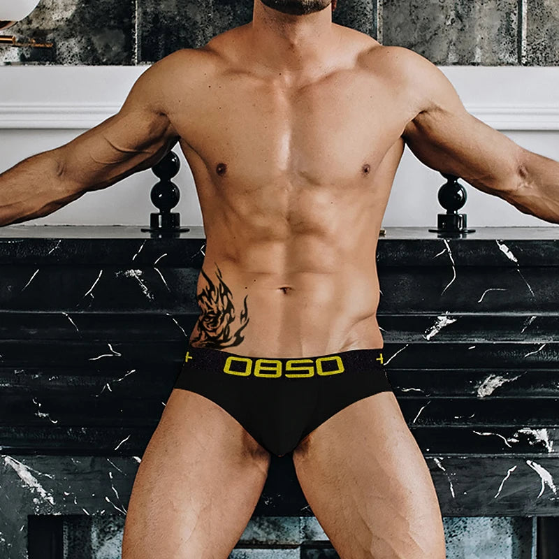 ORLVS Brand sexy gay briefs men underwear male panties breathable kincker for men jockstrap gay bikini briefs cueca tanga hombre - Cosmic Twink