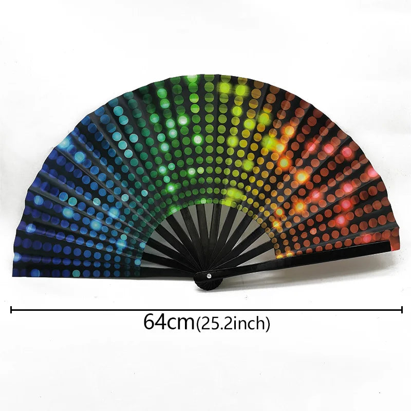 Chinese Kung Fu Fan Martial Arts Dance Folding Fan Traditional Martial Ventilador Portable Hand Folding Fans Performance Props - Cosmic Twink