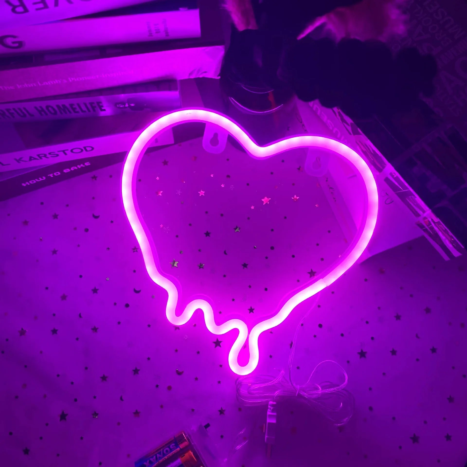 Mouth tongue Neon Light Sign LED Sexy Lips Lamp Decoration Table Room Shop Wall Party Gift USB & Battery Case Powered - Cosmic Twink