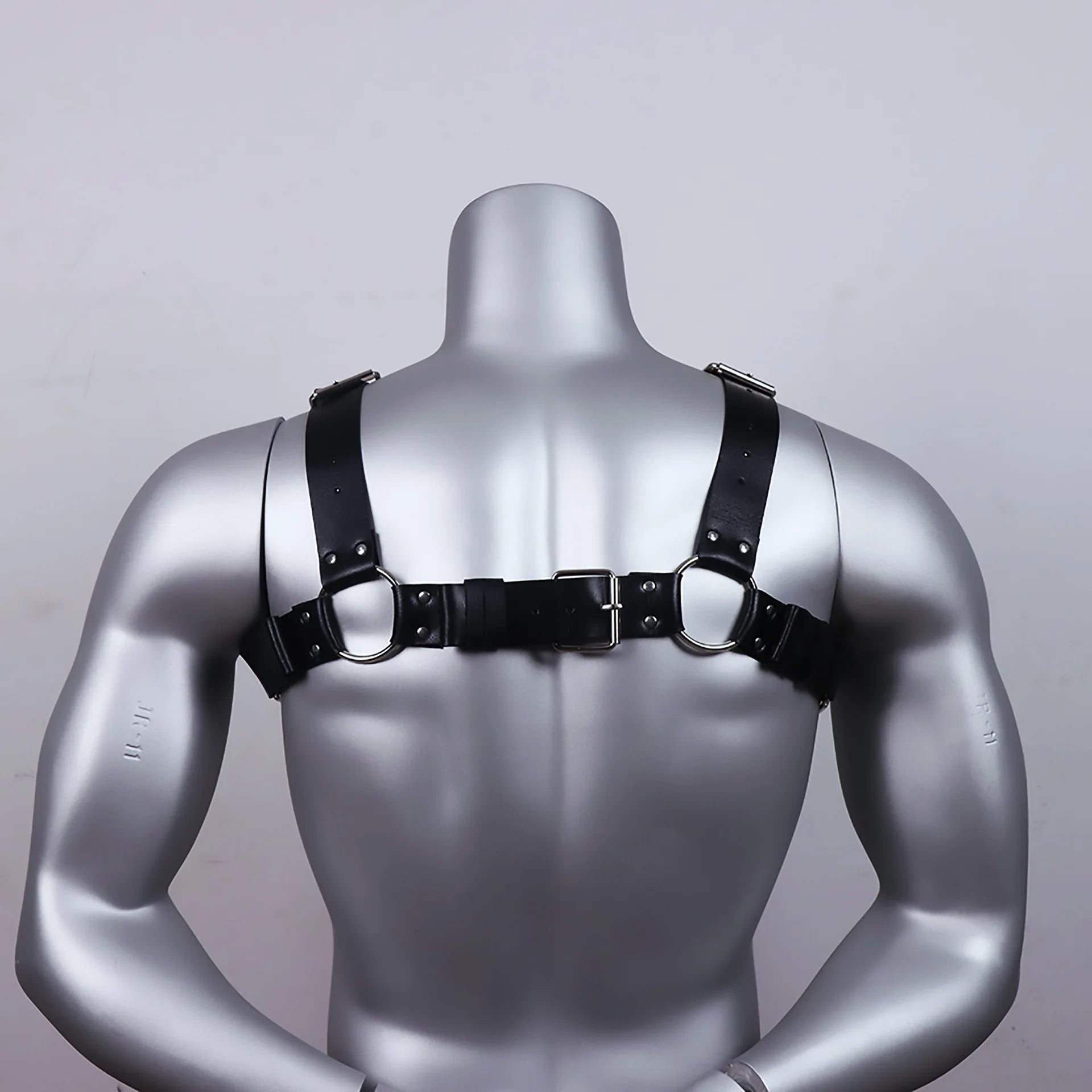 Gay Rave Harness Fetish Men Sexual Harness Belts Adjustable Leather Tops Body Chest Strap Erotic Rave Gay Clothing For BDSM - Cosmic Twink