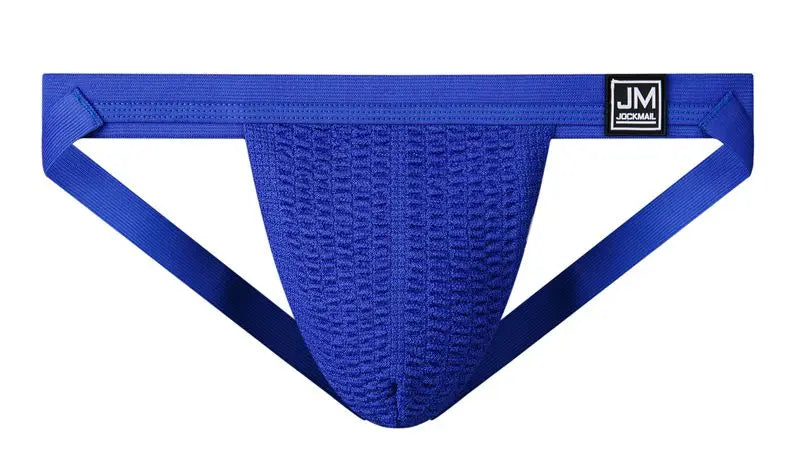 Jockmail Sexy Men Underwear Briefs Jockstrap Bare Buttocks Panties Gay Male Panties Shorts Bulging Bag Soft Underpants Cueca - Cosmic Twink
