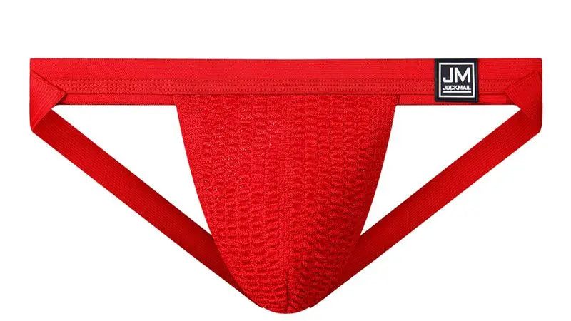 Jockmail Sexy Men Underwear Briefs Jockstrap Bare Buttocks Panties Gay Male Panties Shorts Bulging Bag Soft Underpants Cueca - Cosmic Twink