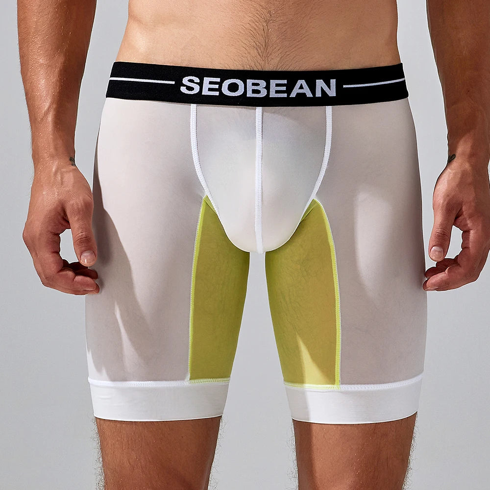 Seobean-men's new coming long boxer briefs underwear - Cosmic Twink