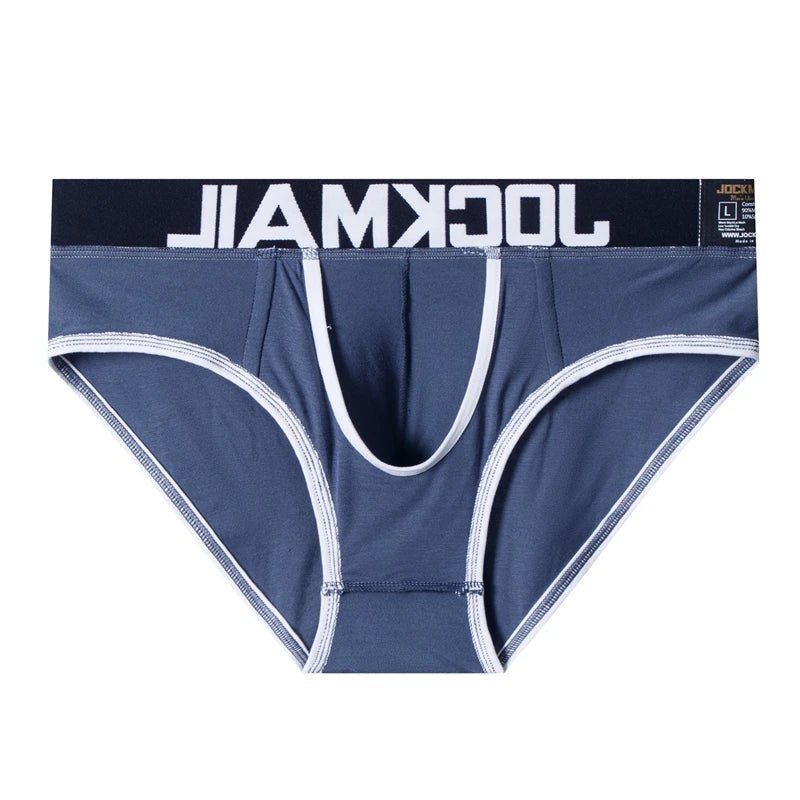 JOCKMAIL Brand Men Underwear Briefs Sexy Gay Penis Pouch Push up calzoncillos hombre slip cuecas Gay Underwear Enhancing panties - Cosmic Twink