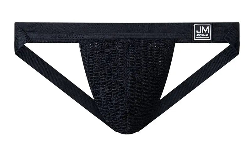 Jockmail Sexy Men Underwear Briefs Jockstrap Bare Buttocks Panties Gay Male Panties Shorts Bulging Bag Soft Underpants Cueca - Cosmic Twink