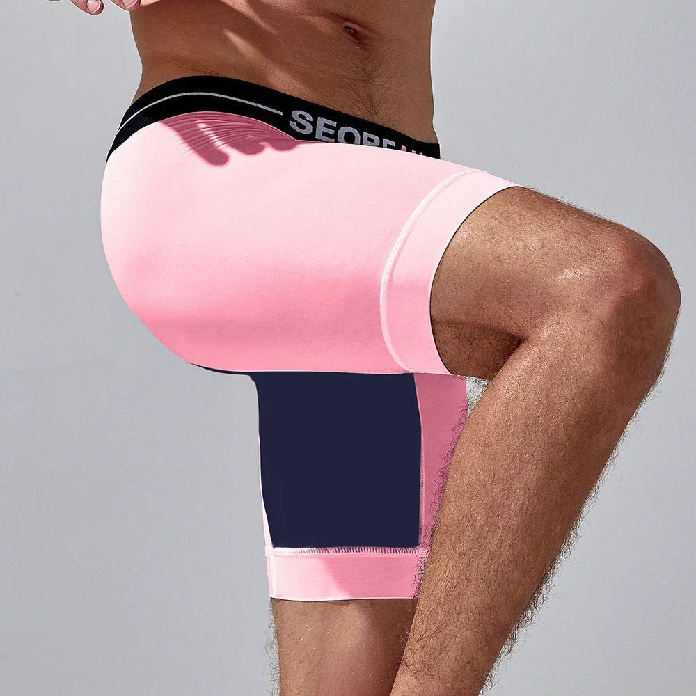 Seobean-men's new coming long boxer briefs underwear - Cosmic Twink