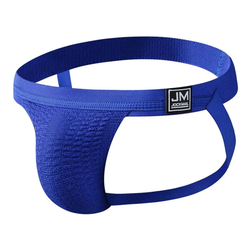Jockmail Sexy Men Underwear Briefs Jockstrap Bare Buttocks Panties Gay Male Panties Shorts Bulging Bag Soft Underpants Cueca - Cosmic Twink
