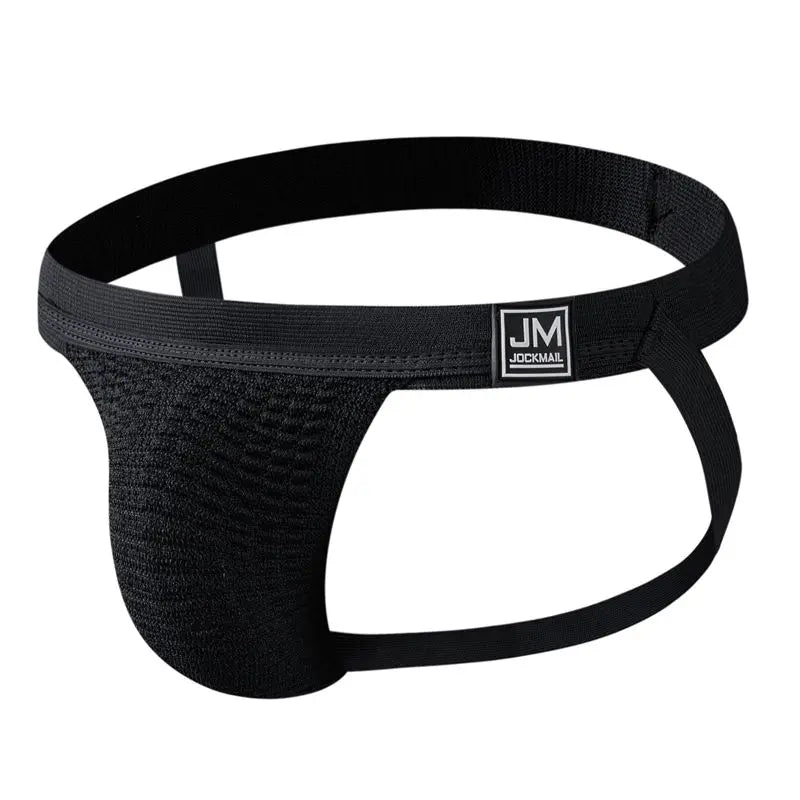 Jockmail Sexy Men Underwear Briefs Jockstrap Bare Buttocks Panties Gay Male Panties Shorts Bulging Bag Soft Underpants Cueca - Cosmic Twink