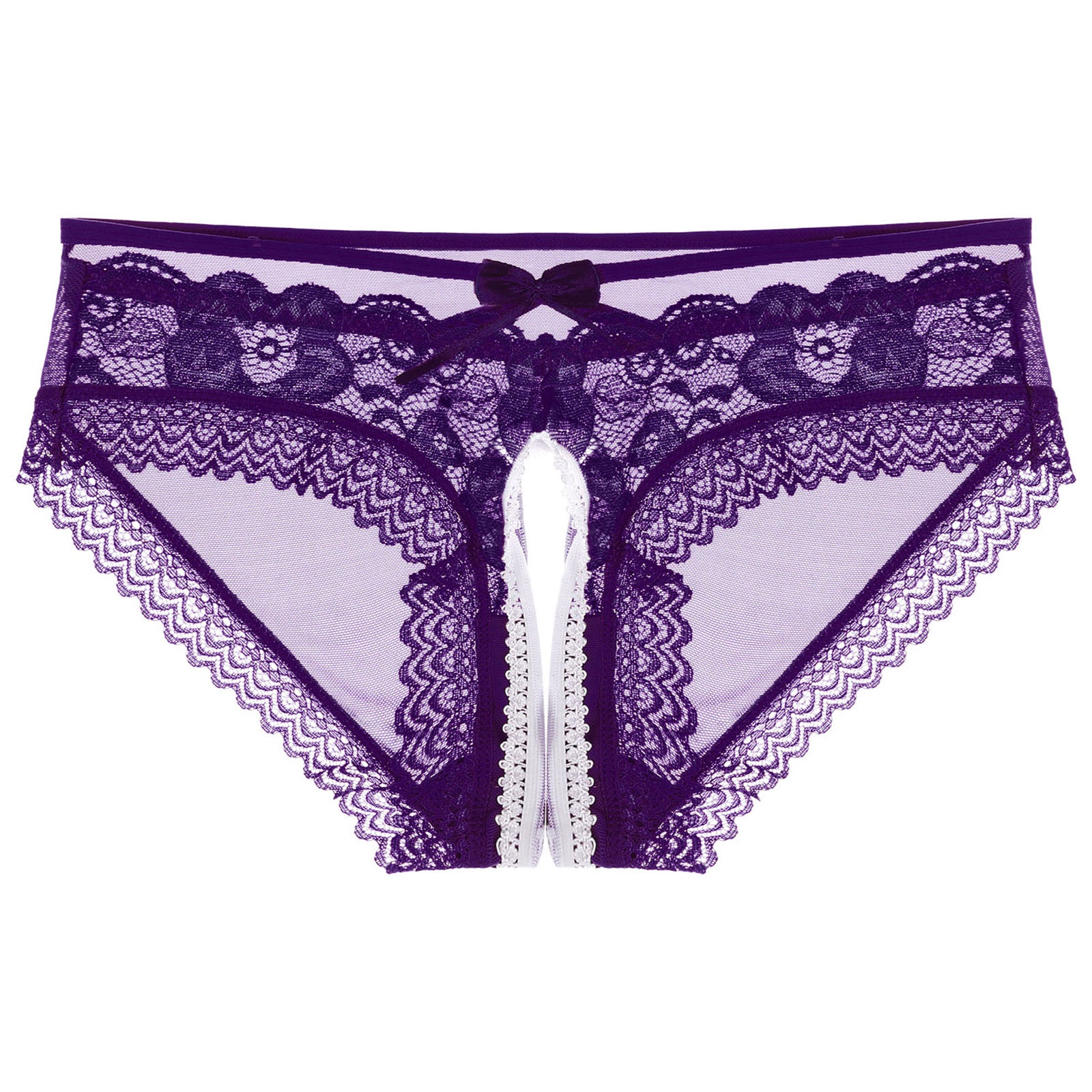 Mens Sexy Panties Lingerie Gay Male Sexy Briefs Underwear See-Through Mesh Strappy Crotchless Underpants - Cosmic Twink