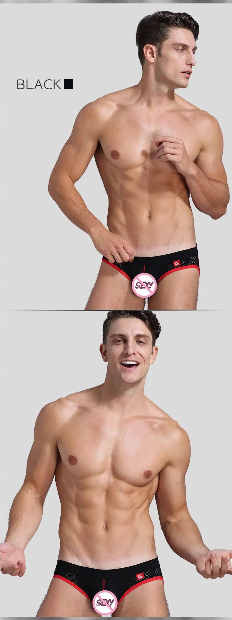 Hot-Selling Mens Sexy Gay Underwear Briefs Jockstrap Briefs G String Thongs Men Gay Penis Pouch Panties Low Rise Male Underpant - Cosmic Twink