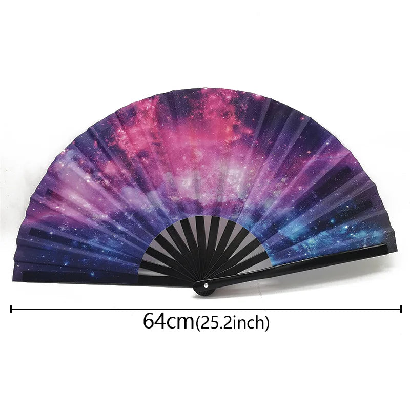 Chinese Kung Fu Fan Martial Arts Dance Folding Fan Traditional Martial Ventilador Portable Hand Folding Fans Performance Props - Cosmic Twink