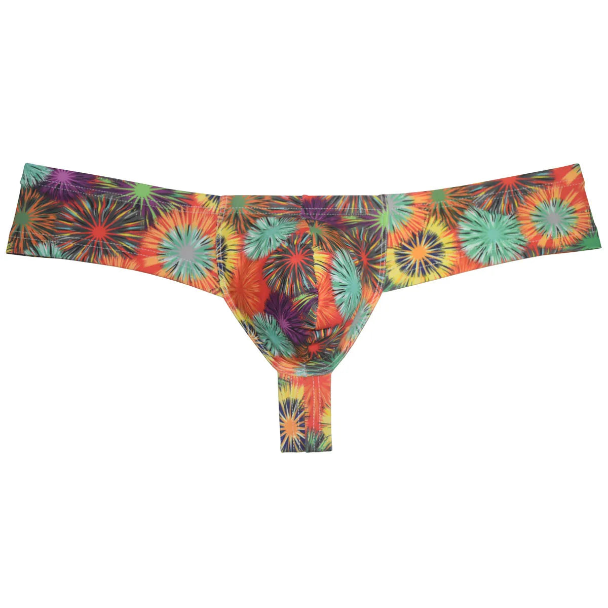 Sexy Men's Bikini Briefs Print Mini Boxershorts Bulge Pouch Breathbale Underwear Ultrathin Swim Briefs Thong Slip Beach Panties - Cosmic Twink