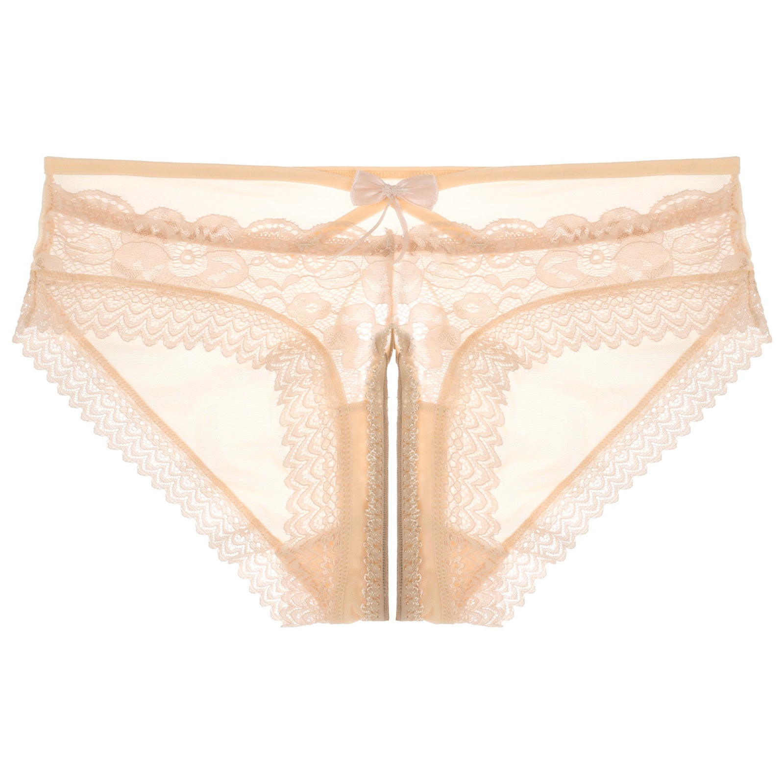 Mens Sexy Panties Lingerie Gay Male Sexy Briefs Underwear See-Through Mesh Strappy Crotchless Underpants - Cosmic Twink